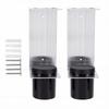 2 Sets Aluminum Alloy Oil Funnel Holder Storage Rack Include 2 Mounting Bracket 4 Screws 2 Plastic Removable Cups for