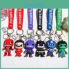 Unique Superhero Keychain Dark Version Featuring Captain America Hulk Batman Iron Man