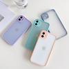 Handyhülle Für iPhone 14 15 13 12 mini 11 Pro X XR XS Max 7 8 Plus SE2020 Luxus Kontrastfarbe Rahmen Matt Schutzhülle