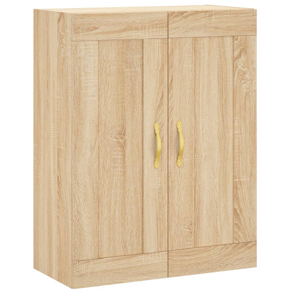 Wall Cabinets 2 pcs Sonoma Oak Wood Based Material
