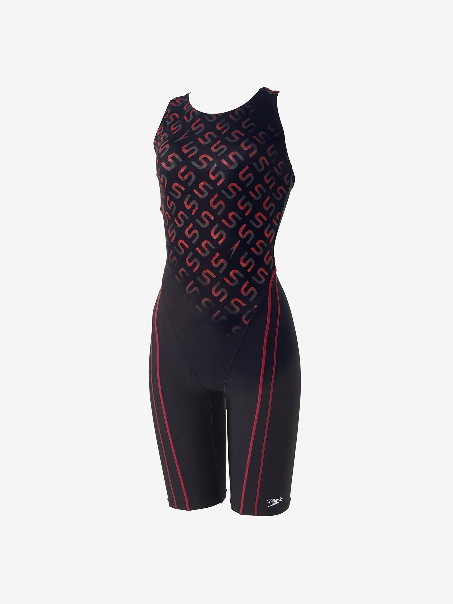 

Фитнес-купальник MJ Loosen Kneeskin Monogram Japan Loosen Kneeskin SFW12390 M [Speed] Черный/Красный