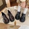 Platform British style small leather shoes women's 2025 new spring and summer versatile loafers one-pedal single shoes Mary Jane women's shoes