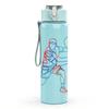 1PC Tennis Player Silhouette 750ml Color Plastic Sports Water Bottle Leakproof Flip Straw Lid Suitable for Sports Office Home Use