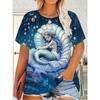 Fashion Loose Crew Neck Top Short Sleeve Casual Versatile T-Shirts Women’s