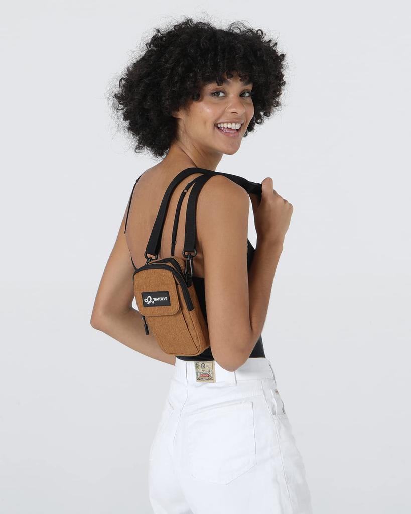 Waterfly Smartphone Belt Shoulder Bag for Small Smartphone Shoulder Mini Shoulder Smartphone Shoulder Mobile Phone Waist Pouch with Perfect for