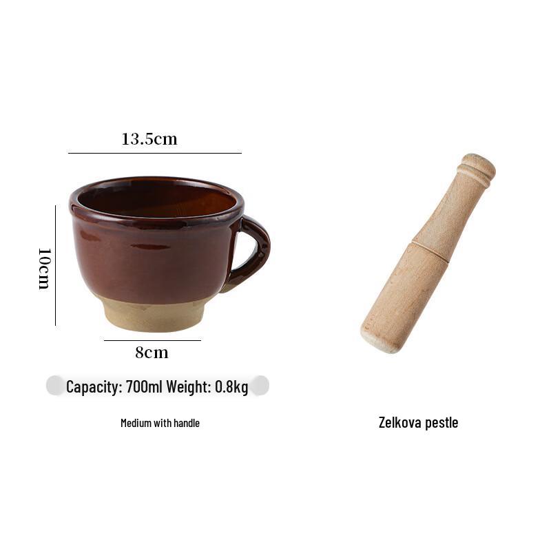 Hansheng Ceramic Mortar and Pestle Set