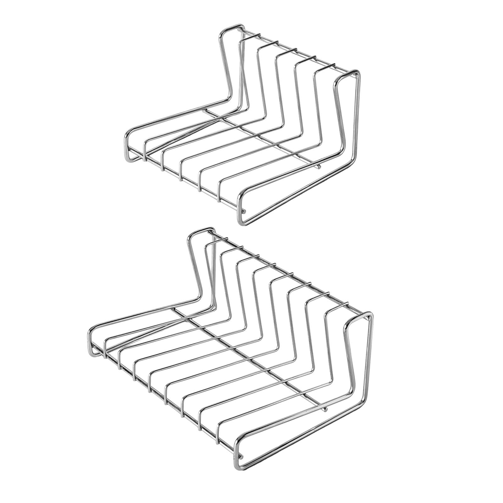 Dish Storage Rack Stainless Steel for Cafe Restaurant Kitchen Countertop 6 grid 3990₽