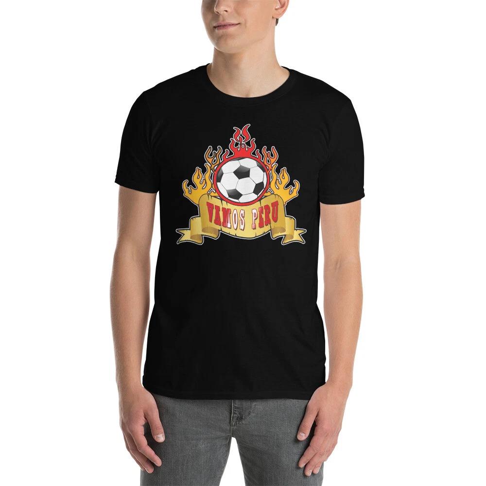 

VAMOS PERU SOCCER BALL BOLIDO COOL PERUVIAN HINCHA Short-Sleeve Unisex T-Shirt M