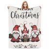 Christmas Gnome Blankets Fleece Sofa Throw Blanket Super Soft Throw Blankets for Home Bedroom Outdoor Throws Bedspread Quilt