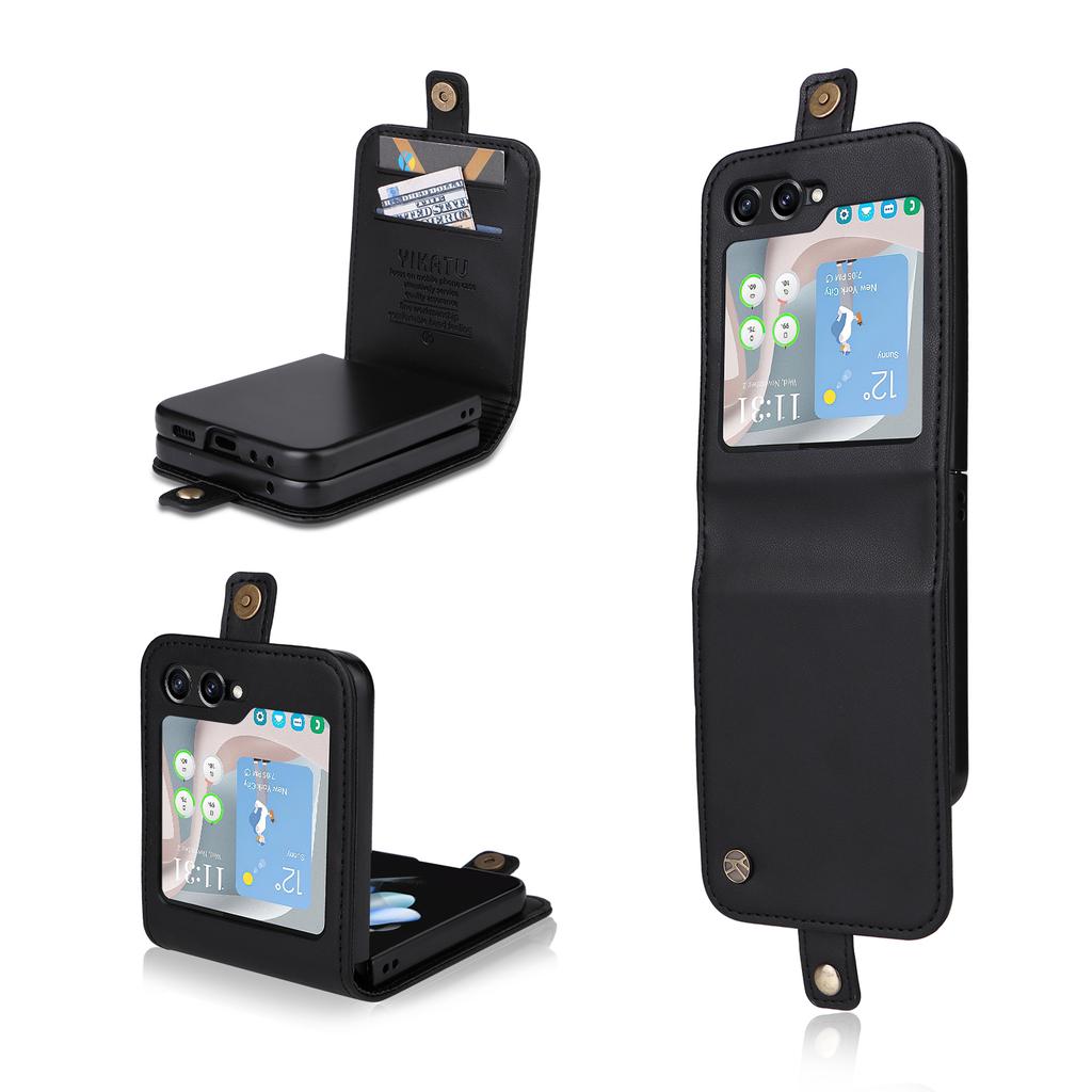 Magnetic Wallet Flip Case for Samsung Galaxy Z Flip 7 6 | Ultra Silm Design Premium Luxury Case for Samsung Galaxy Z Flip 5 4 3