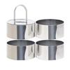 Lihe Stainless Steel Mousse Rings, Multi Shape Cookie & Cake Molds, Household DIY Baking Tools