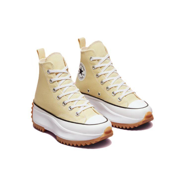 Converse Run Star Hike Grey Lemon Gum Unisex Sneakers Yellow White A02132C