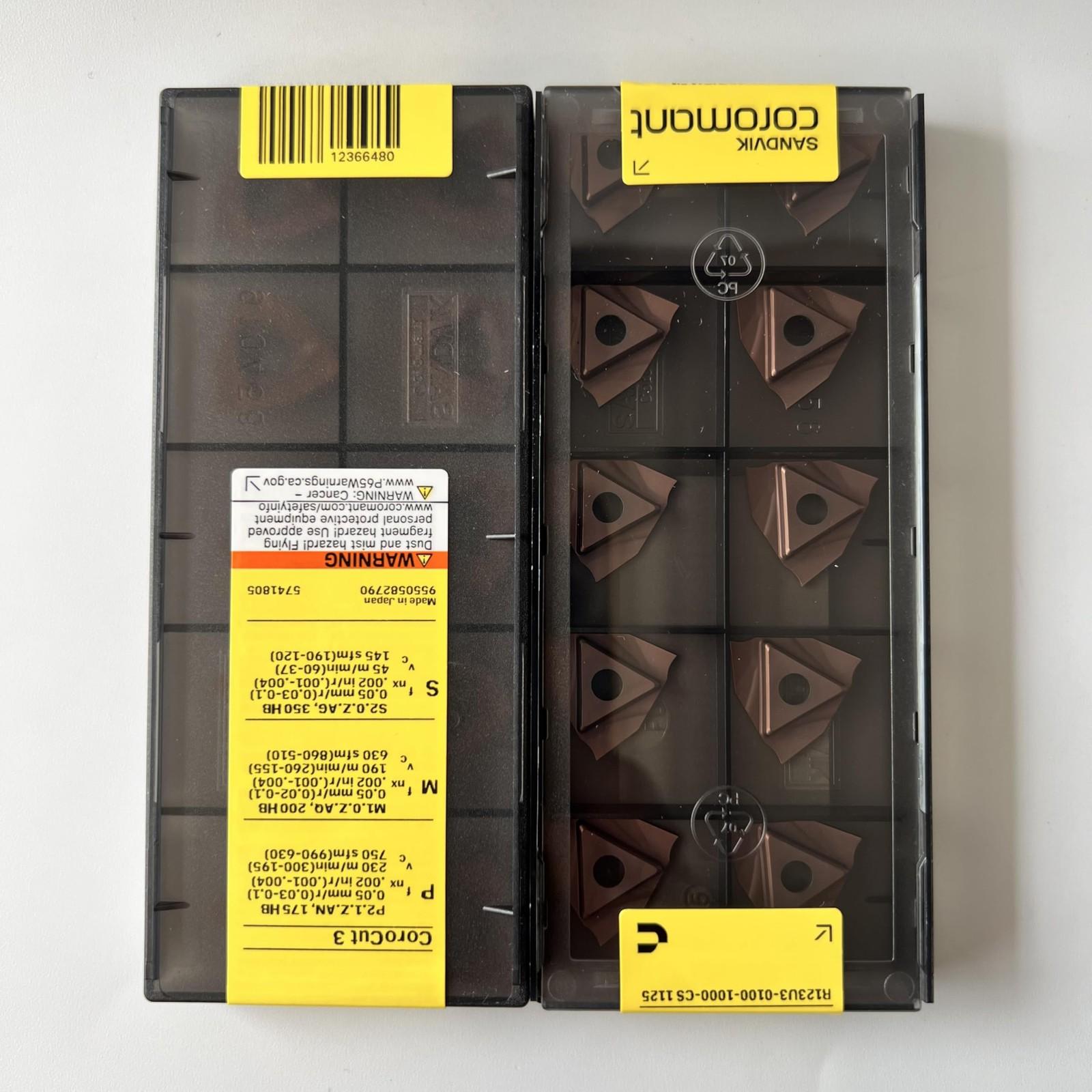 

SANDVIK / N123U3-0100-1000-CS 1125 / Original Swedish hard alloy blade 10 Pcs