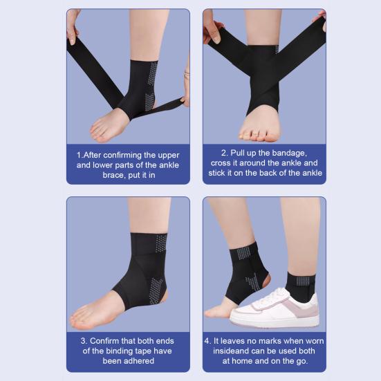 Ankle Brace for Men Women Stabilizing Ankle Wrap for Sprained Ankle Adjustable Foot Support Compression Sleeve for Tendonitis Arthritis