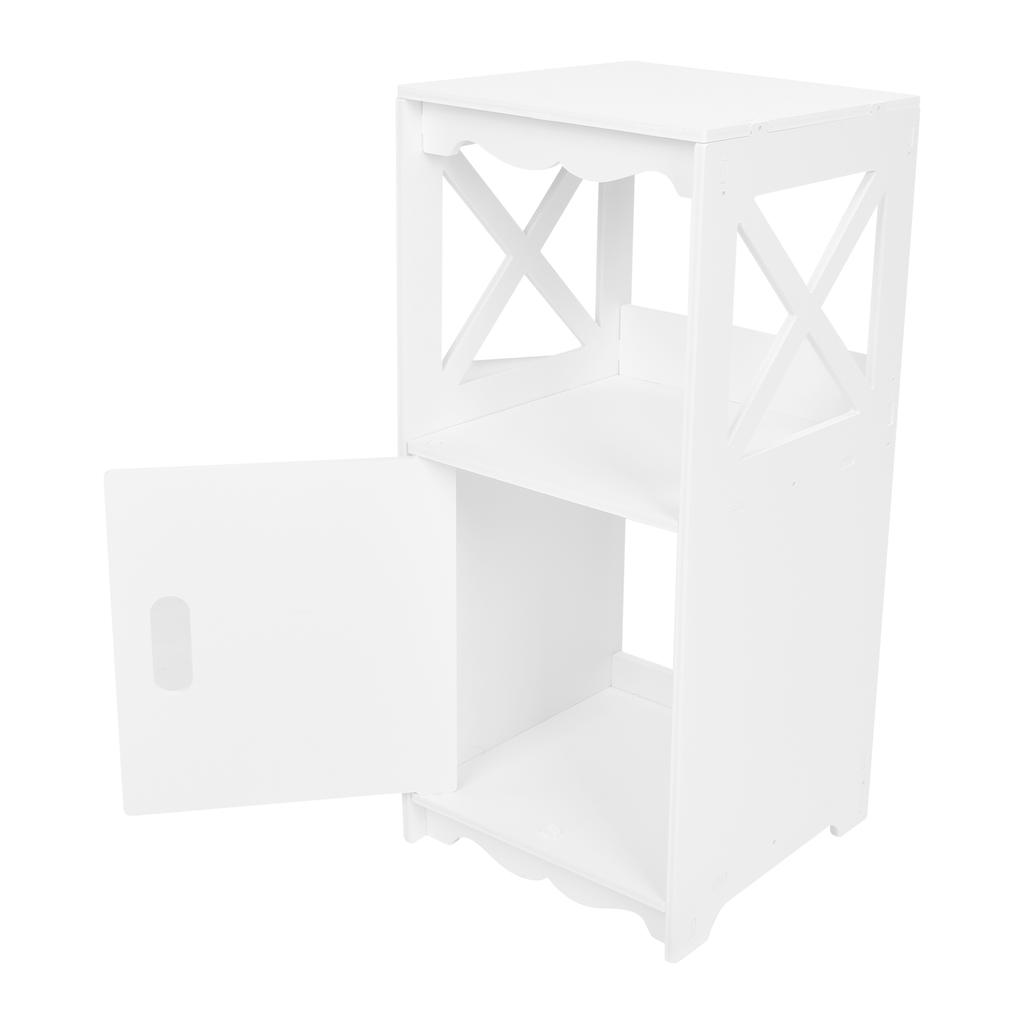 Bedside Table Nightstand Storage Cabinet Side Table Storage Shelf Unit for Bedroom Living Room Bathroom