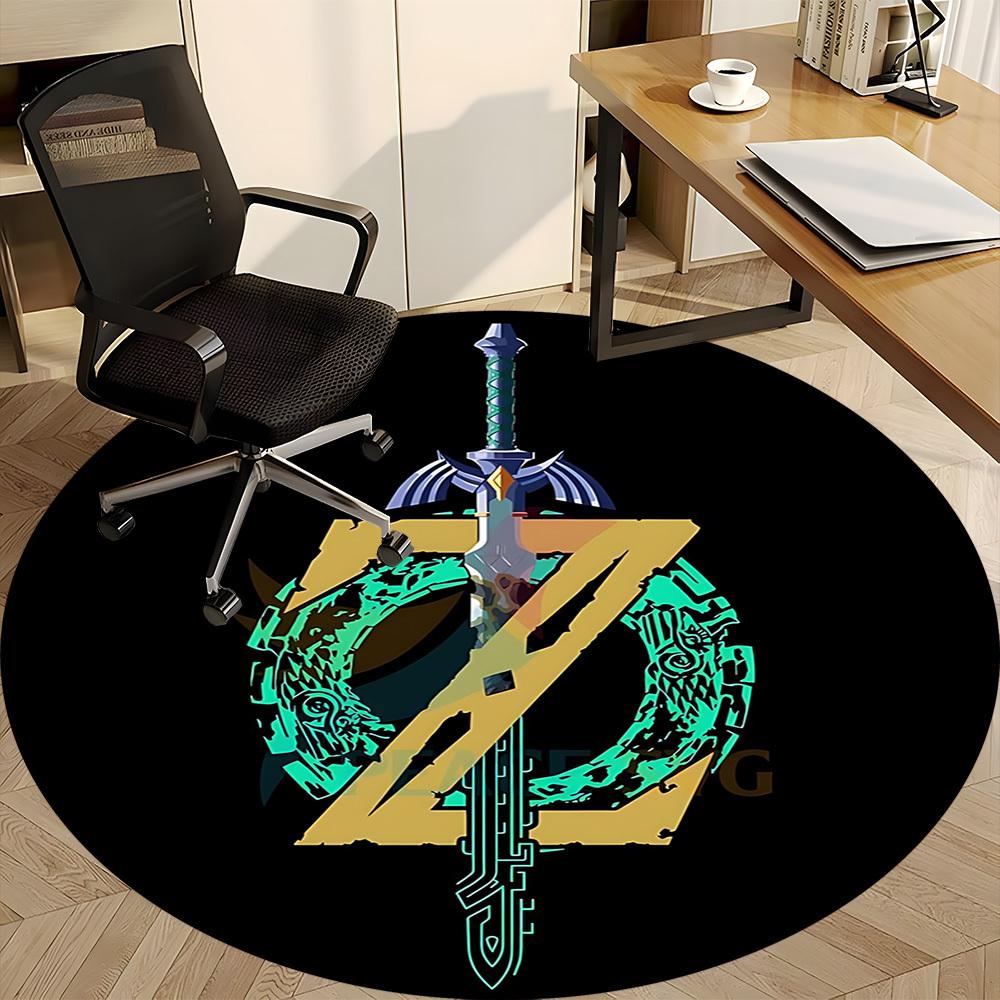 1 Stück The Legend of Zelda Stuhlteppich für das Büro, Rutschfest, Weicher und Langlebiger Büroteppich für die Innendekoration