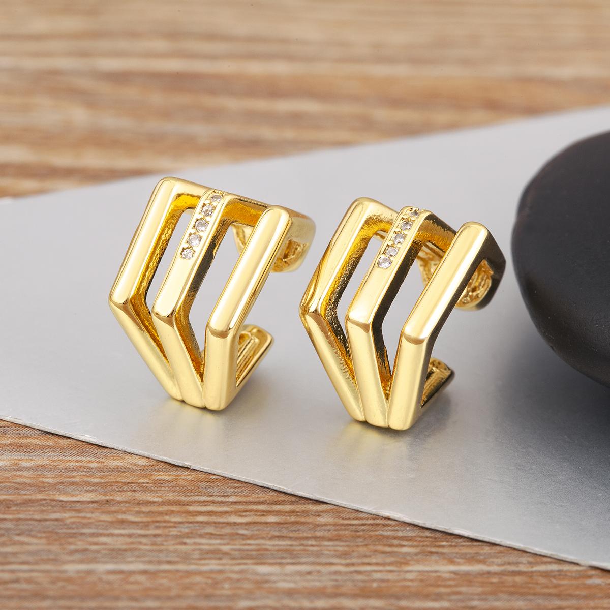 

Nidin Fashion Waterdrop/Leaf/Snake Shape Ear Cuff No Piercings Clip Earrings 9 Styles For Women Female Daily Party Jewelry Gifts