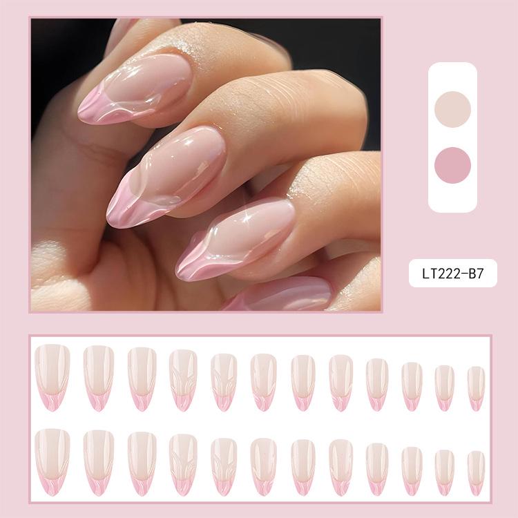 French Rhinestone Handmade Press-On Nail Tips