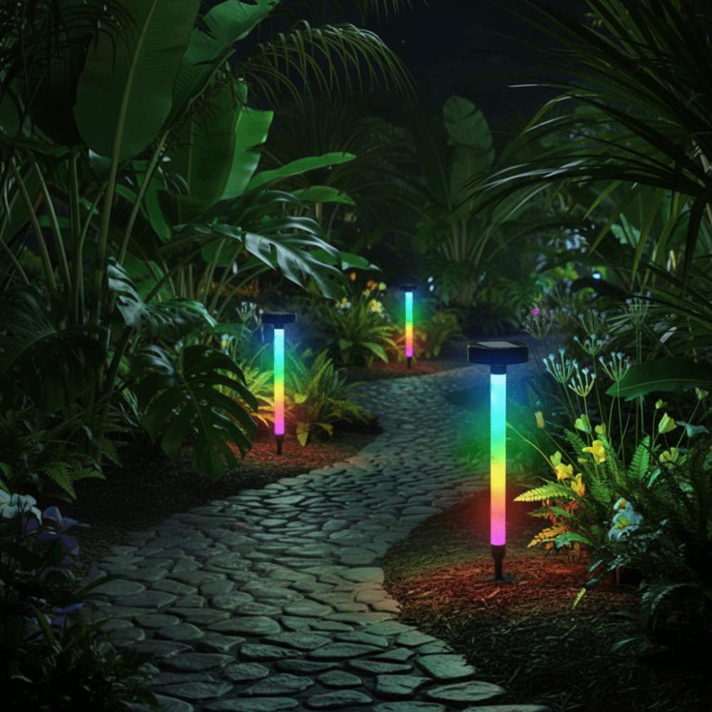 Waterproof Design RGB Color Changing Lights 10LED Lighting Outdoor Garden Lamp  Lawn Decoration