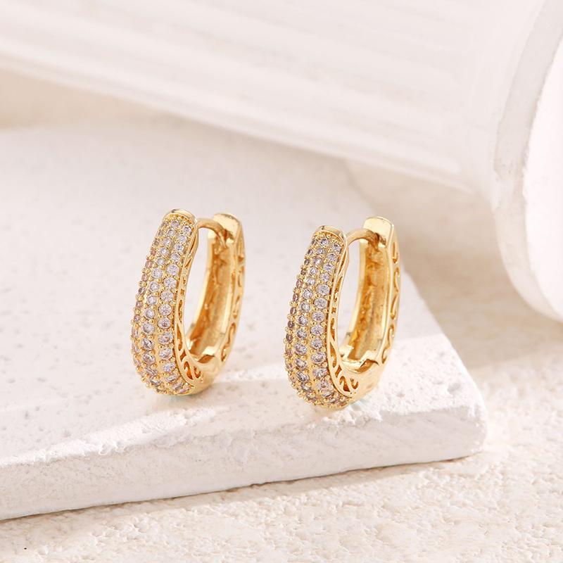 Boho High-end Zircon Decorative Earrings Suitable For Women To Wear Fashionable Zircon For Summer Travel