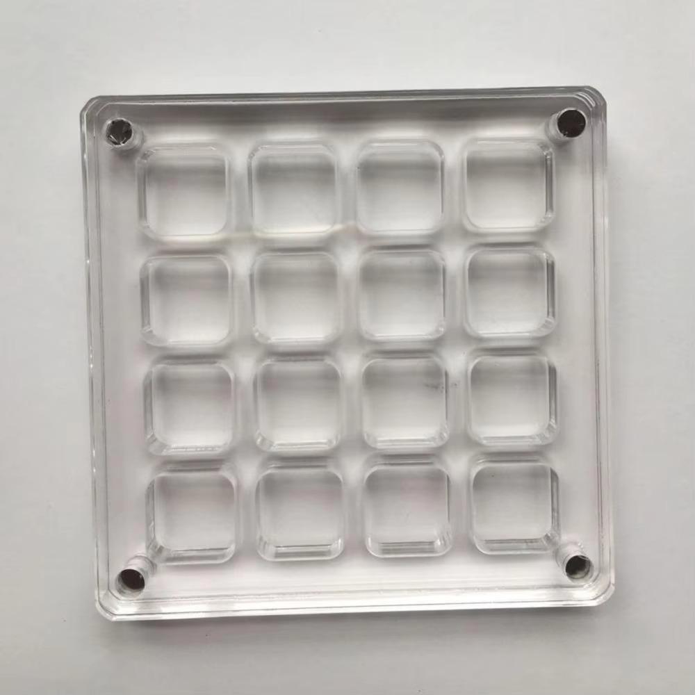 16-Grid Acrylic Seashell Display Box with Magnets Durable Starfishs Trinket Storage Case for Bead Nail Jewelry Chic Gife