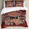 Cars Duvet Cover Set Cartoon Monster Truck Cool Vehicle Duvet Cover Set Bedclothes Double Queen King Size Polyester Qulit Cover