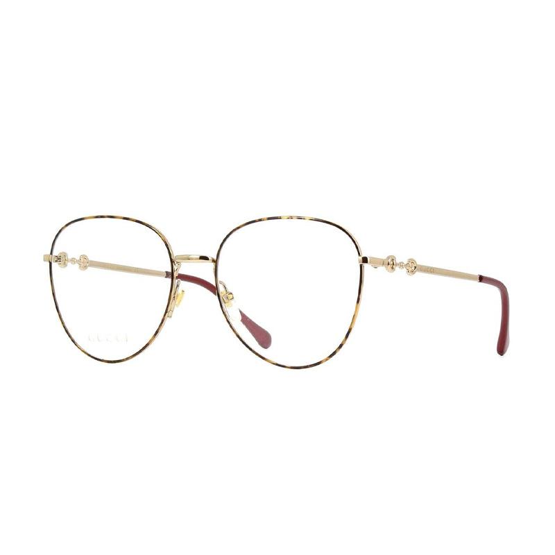 Gucci Horsebit Series Myopia Frame Tortoiseshell Color Round Optical Frame Women s Model