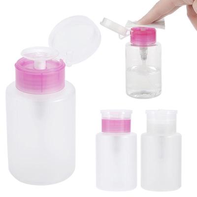 Nail Polish Remover 150ml Empty Plastic Lockable Bottle Pump Nail Art Equipment