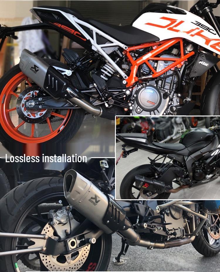 Modified Oblique Four-Corner Exhaust Pipe for Ninja 250, 400, Z900, RC, R6 Motorcycles