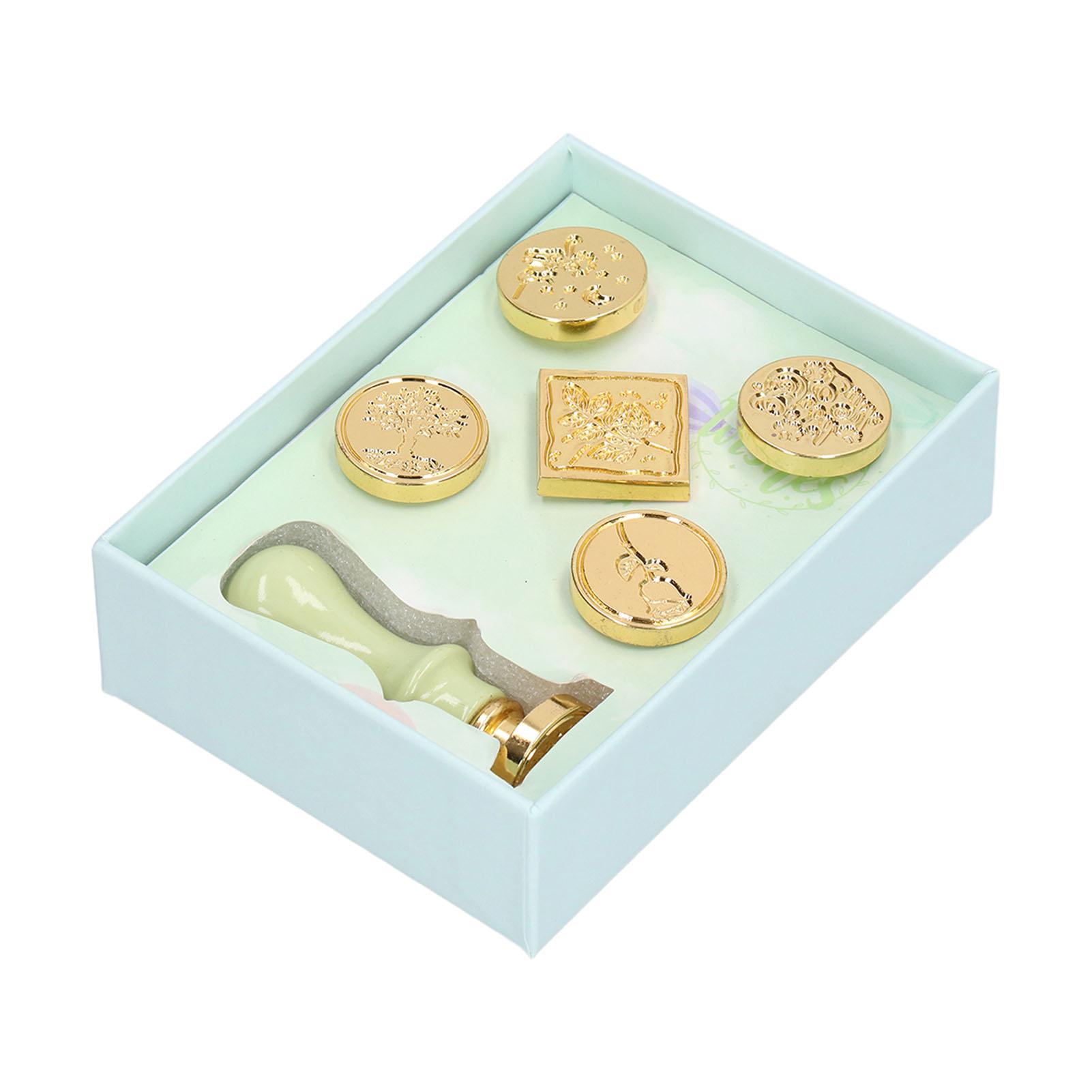 

Wax Stamp Seal Easy Operation High Durability Rustproof Wide Application Wax Seal Stamp KitGreen зелёный