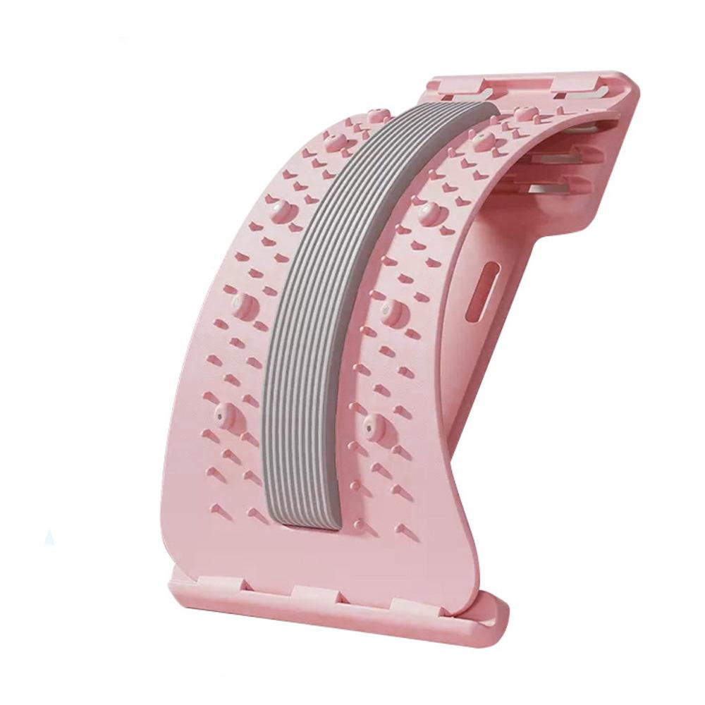 Multi-Level Adjustable Back Stretcher for Waist Neck Pain Relief Lumbar Cervical Spine Support Massager Lying