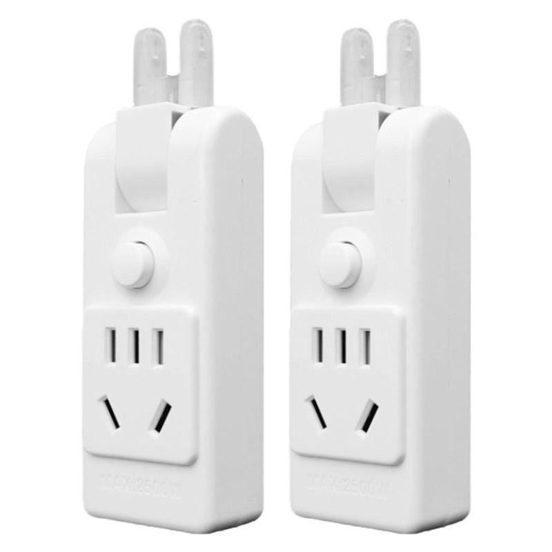 One-to-Multiple Plug Adapter with Switch 180 Degree Rotation US Electrical Socket Travel Aadapters Household Socket Converter