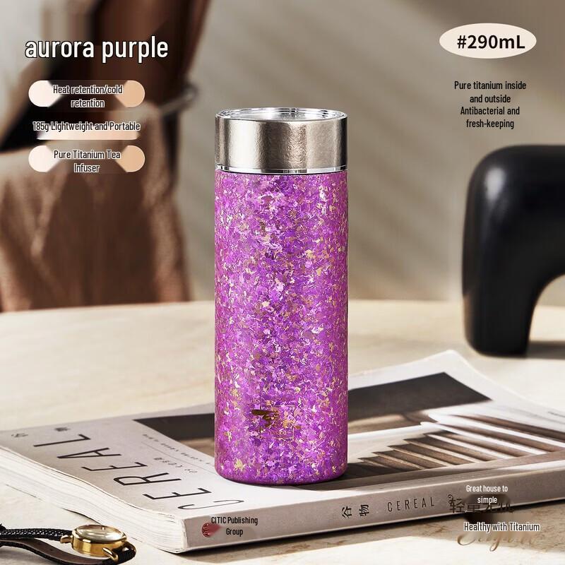 TAFUCO T6090 Pure Titanium Insulated Tea Infuser Bottle