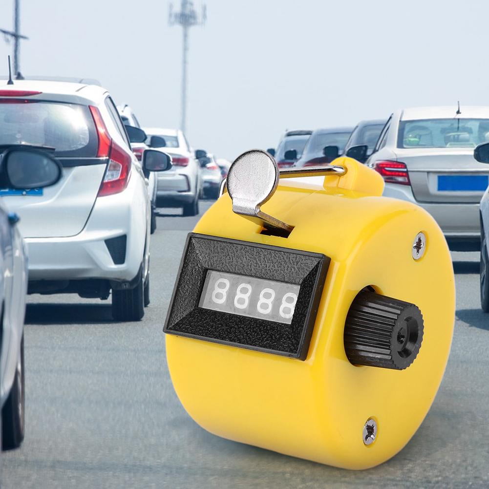 Handheld Tally Counter 4-Digit Number Count Clicker Counter Hand Mechanical Counters Clickers for Coaching