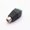 Solderless RCA Female Green Terminal Connector for DC Audio Monitoring