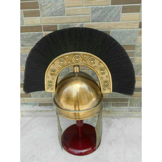Medieval Antique HBO Roman Helmet Armor Knight Replica With Plume Gift