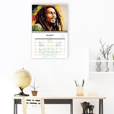 2025 Calendar Holiday Reminder Office Family Planner Daily Schedule Organizer Unique Pattern Printed Wall Monthly Calendar