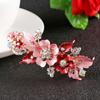 Fashion Resin Floral Crystal Hair Clip Headwear Accessories  Flower Barrettes  Cute Hairpin