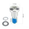 1pcs Electric Scooter Rear Wheel Fixed Bolt Screws Metal For -Xiaomi M365/Pro 21.7X11.7mm Scooter Part Accessories Hard Durable