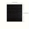 Living room wall decoration wallpaper 35X38.5cm solid color 3D self-adhesive wall sticker