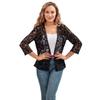 New Loose and Versatile Plus-size Sun-protective Lace Top with A Cut-out See-through Cardigan