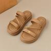 Cool slippers female summer wear fashion letters thick bottom lazy casual stepping on shit feeling fairy wind skirt one word slippers