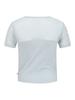 HYDROGEN Women'S Mesh Color Block Variation Short Sleeve Round