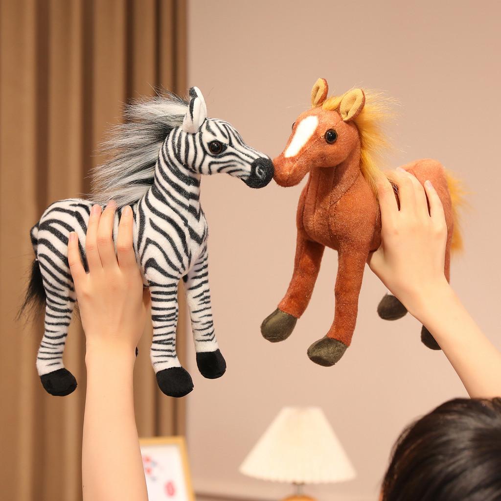 Plush Horse Toy With Pp Cotton Filling For Childrens Playroom Decor