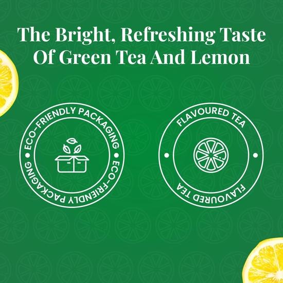 Twinings Green Tea & Lemon, 25 Tea Bags| Pack of 1| Perfectly Balanced | Light, Zesty Lemon Flavour| Low Calorie| Enjoy a Hot Cup of Tea
