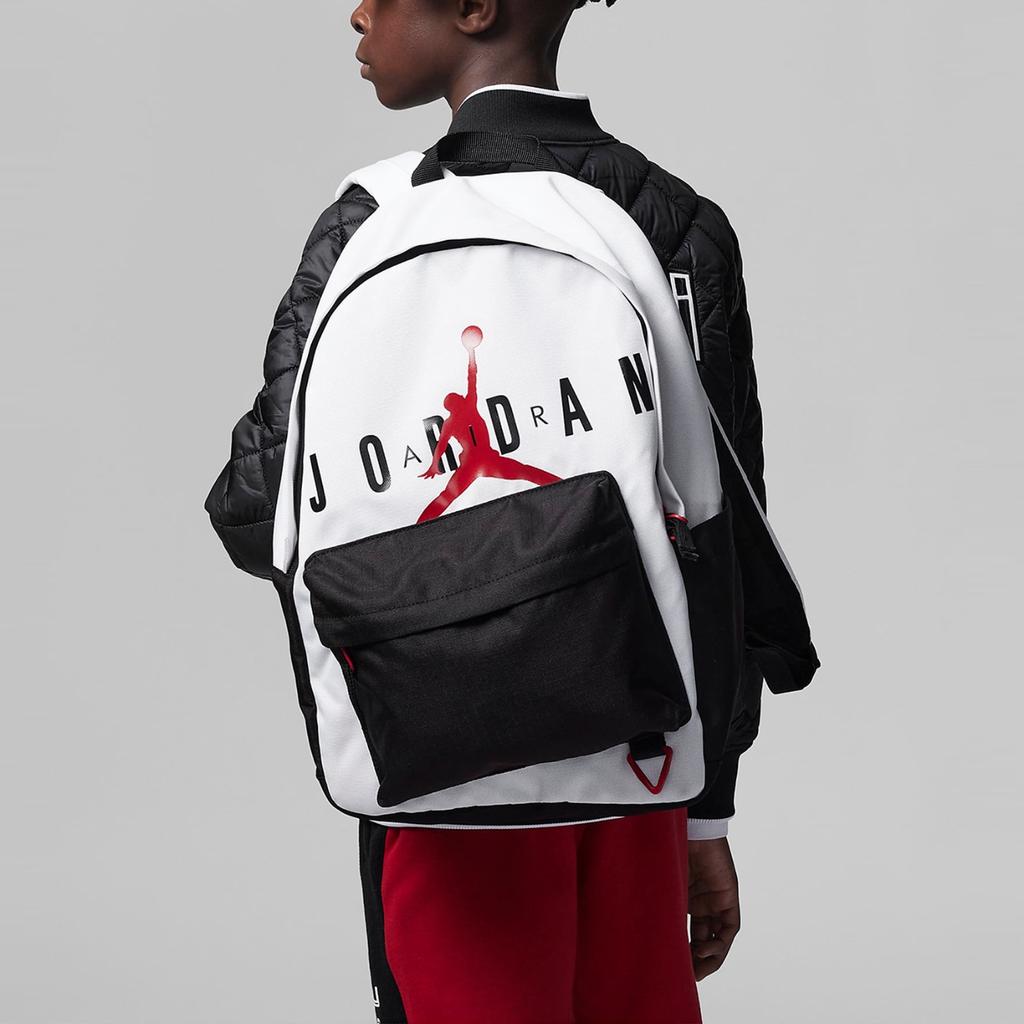 New Jordan Polyester Backpack Regular Unisex Black White JD2223011GS-002