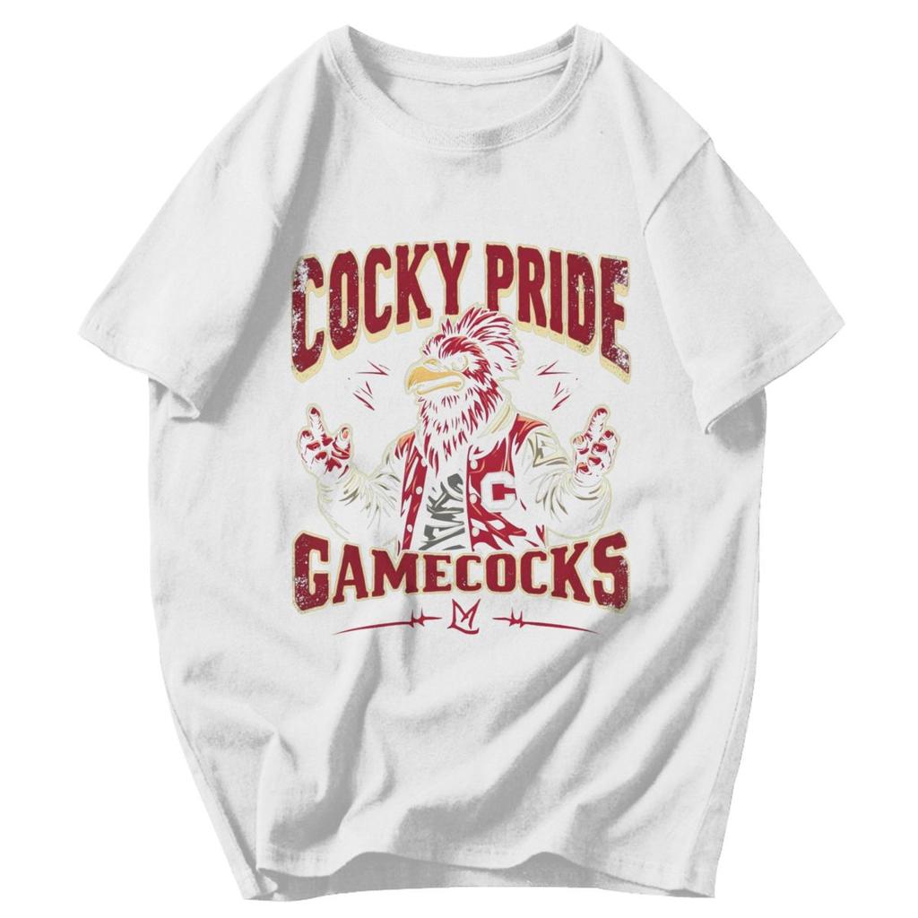 Men T Shirt Gamecock Funny Idea Y2K Graphic Crewneck Unisex Tops T Shirts