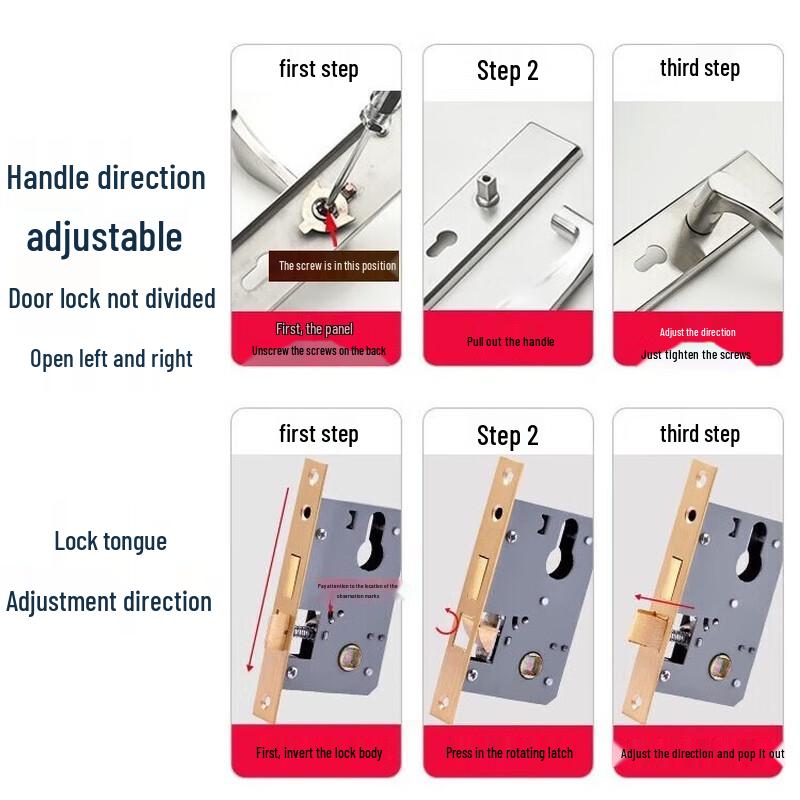 Qingwa Vintage Style Indoor Door Lock Set