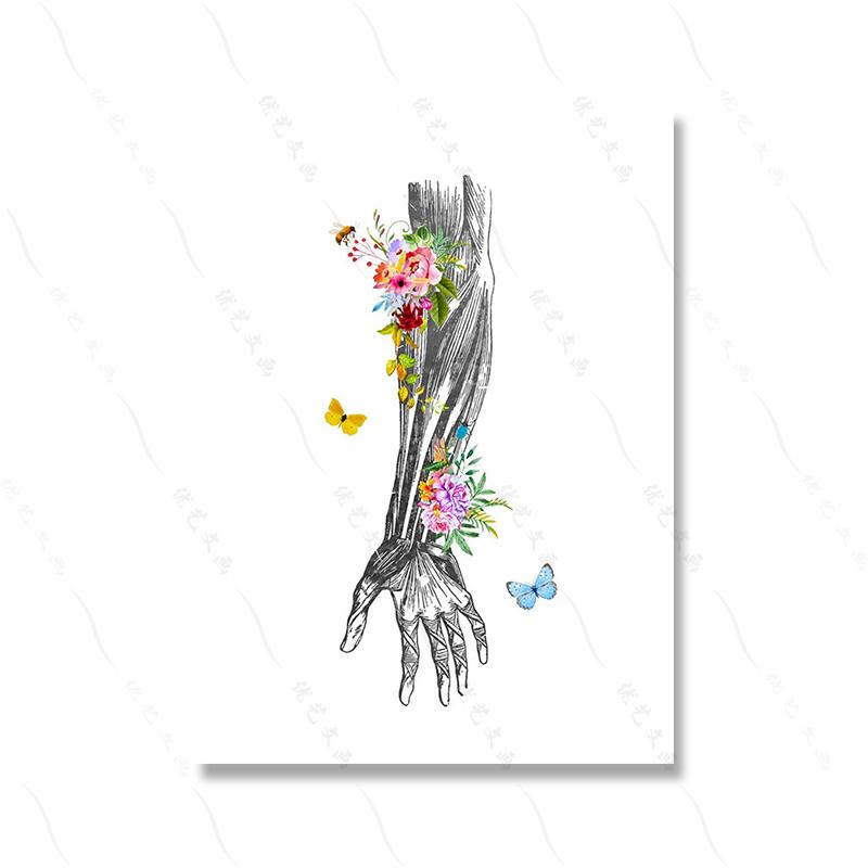 

Человеческие конечности Орган Искусство Цветок Плакат Печать Грация Простая Настенная Картина Холст Подарок Доктору Почувствуй Пульс Клиника Декор Дома 21x30cm No Framed