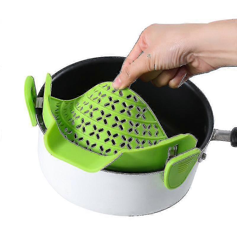 5 Stück Nudel-, Gemüse- und Obst-Wasserfilter, kompatibel mit verschiedenen Topf- und Werkzeugkalibern, temperaturbeständiges Silikon